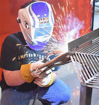 Career Discovery camper welding